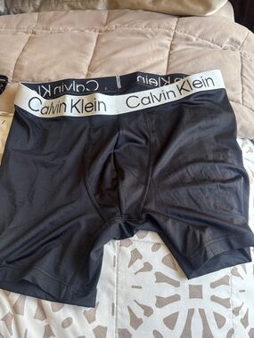 Calvin Klein Black Boxer Briefs with White Branded Waistband